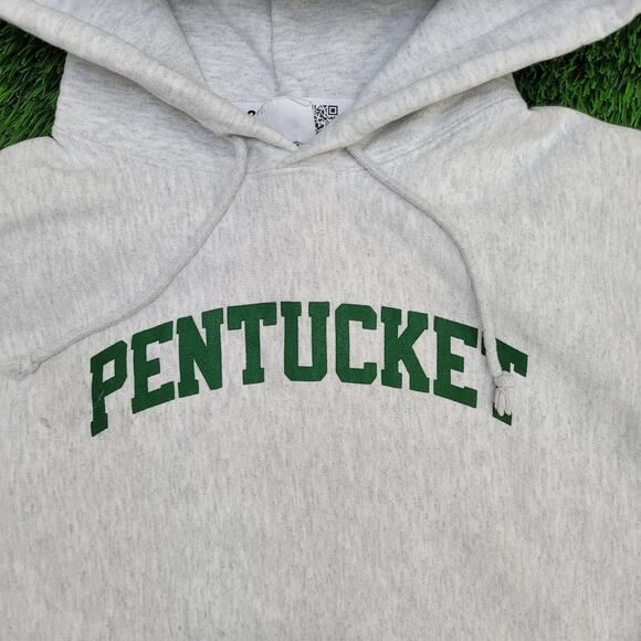 Vintage Y2K Champion Pentucket Hoodie Medium 21x24 Cropped - Picture 12 of 16